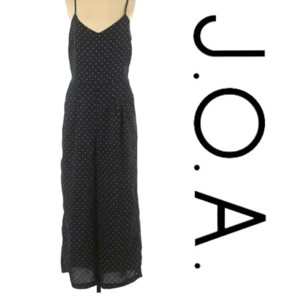 J.O.A. JUST ONE ANSWER POLKA DOT JUMPSUIT SIZE SMALL - Picture 1 of 13